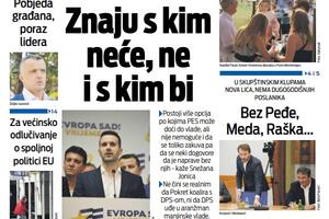 Naslovna strana "Vijesti" za 13. jun 2023. godine