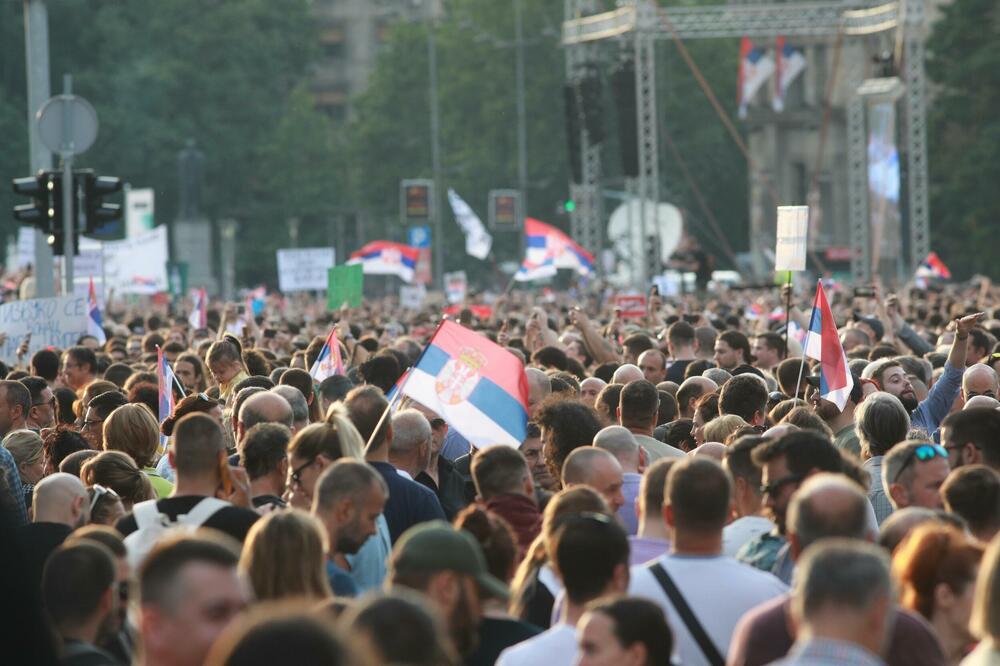 Sa protesta, Foto: BETAPHOTO/MILOS MISKOV