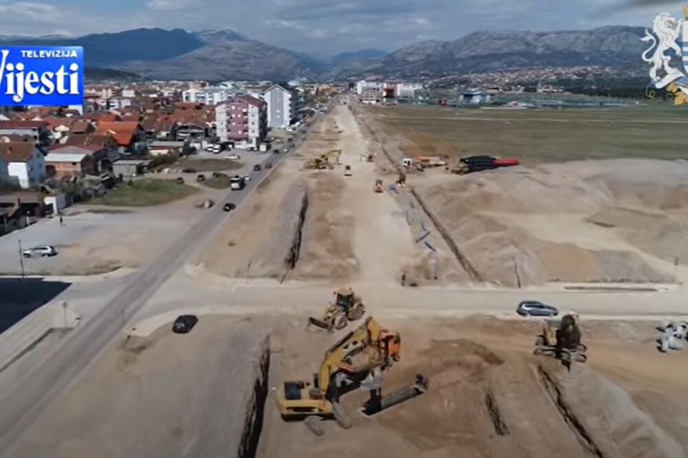 Nezavršeni Bulevar Veljka Vlahovića, Foto: Screenshot/TV Vijesti