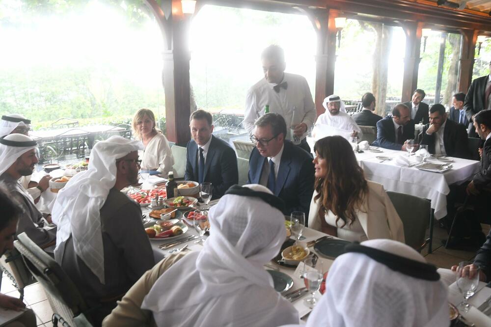 Vučić se juče u Beogradu sastao sa predsjednikom Ujedinjenih Arapskih Emirata, Foto: Beta