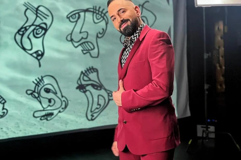 Luka Radović za snimanje spota sam oslikao pozadinu, Foto: Privatna arhiva