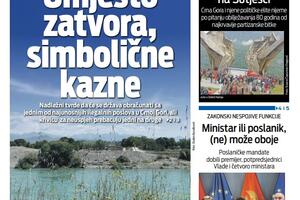 Naslovna strana "Vijesti" za 18. jun 2023. godine