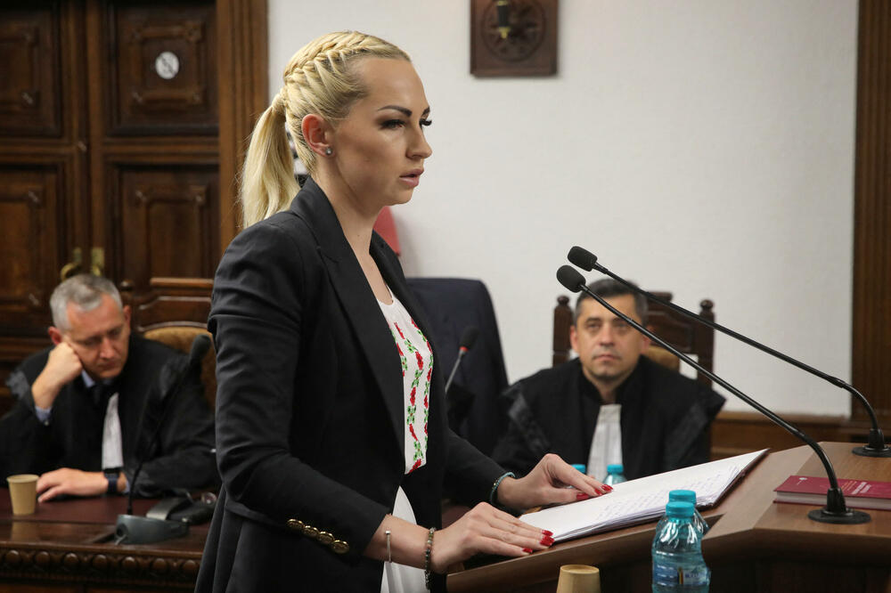 Liderka partije Marina Tauber pred sudom, Foto: Reuters