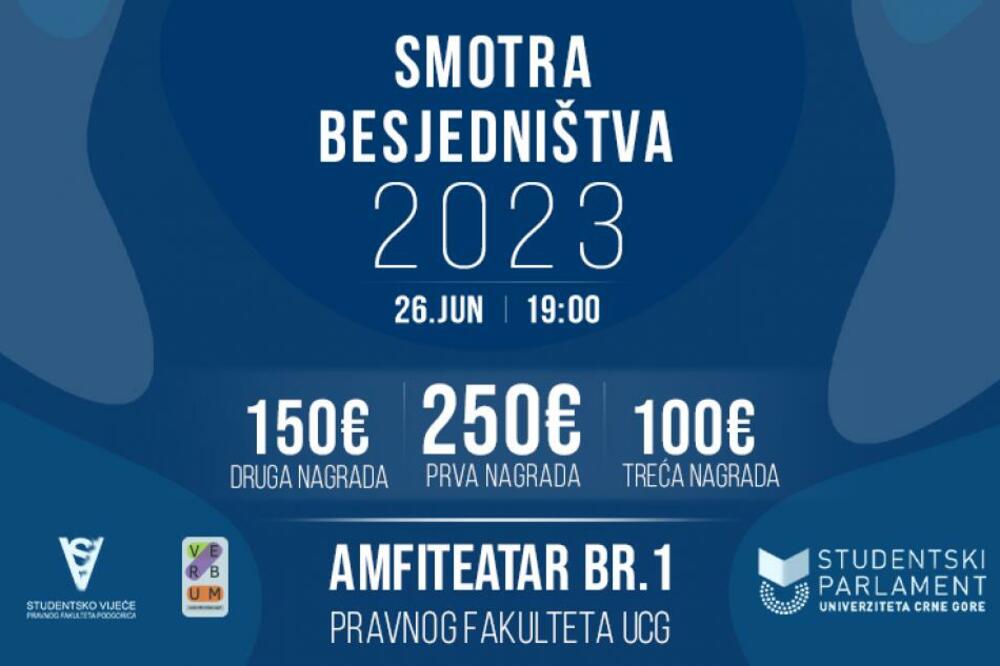 Smotra besjedništva 2023, Foto: Studentski parlament UCG