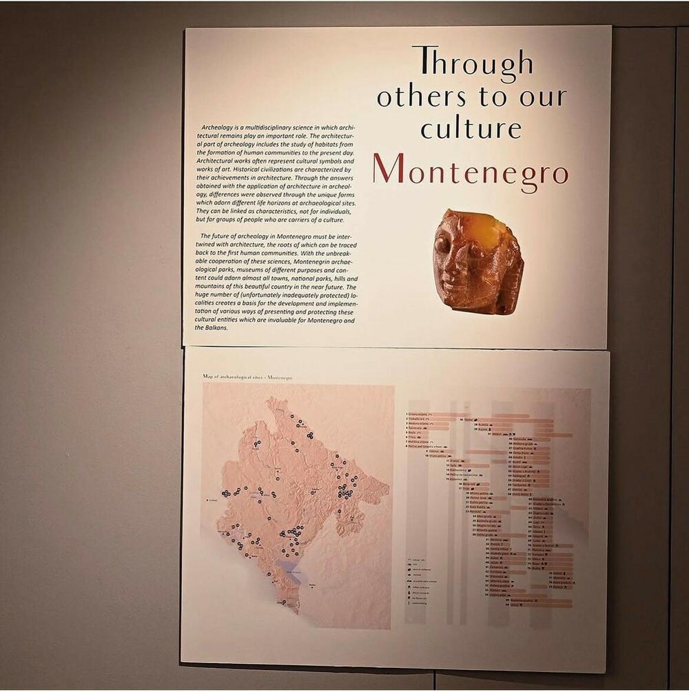 Detalj postavke Paviljona Crne Gore