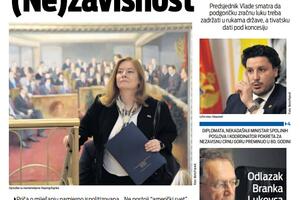 Naslovna strana "Vijesti" za 24. jun 2023. godine