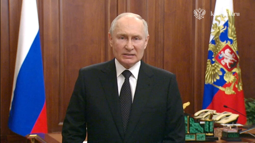 Putin tokom vanrednog obraćanja javnosti