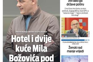 Naslovna strana "Vijesti" za 25. jun 2023.