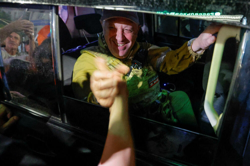 Prigožin prilikom povlačenja iz Rostova, Foto: Reuters