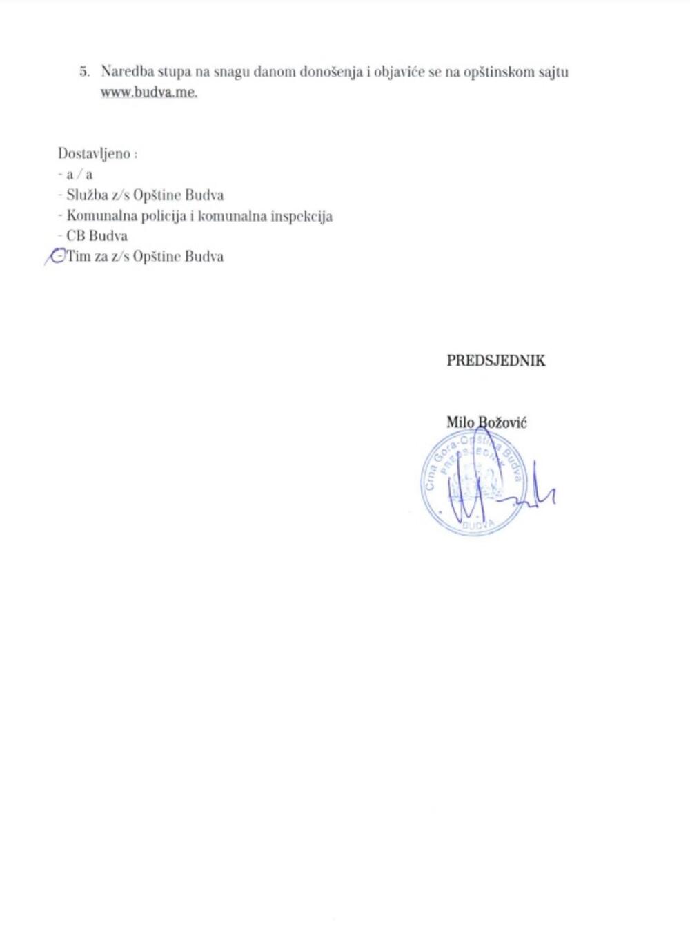 <p>Pravna i fizička lica koja svojim nesavjesnim radnjama izazovu pojave i širenje vatre kazniće se shodno odredbama Zakona o zaštiti i spasavanju i Odluke o komunalnom redu na teritoriji opštine Budva</p>