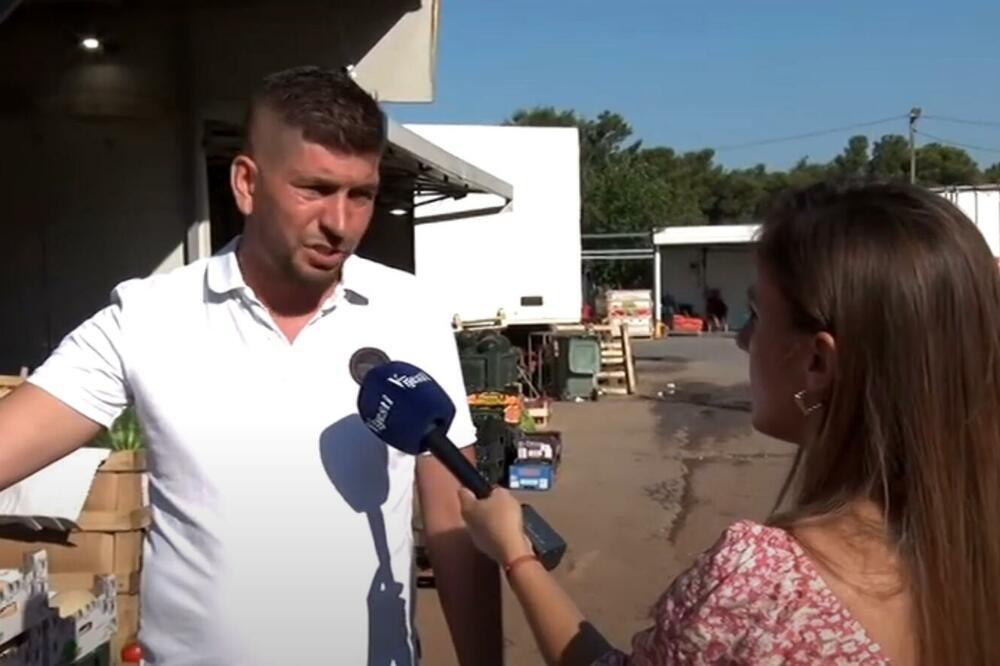 Drago Radosavović, sagovornik na pijaci, Foto: Printscreen YouTube