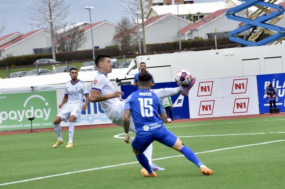 Petar Grbić na meču sa Eskaladesom, Foto: FK Budućnost