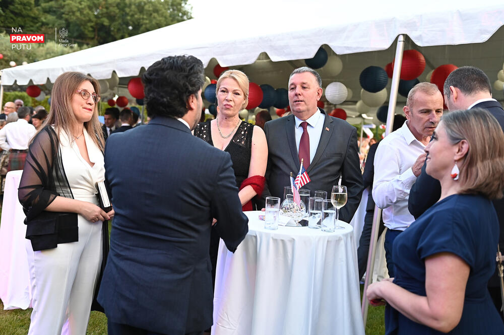 <p>"Crnogorski san postoji i počinje sa demokratijom", poručila je Rajnke</p>