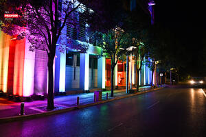 Povodom Međunarodnog dana ponosa LGBTI osoba zgrada Vlade je bila...