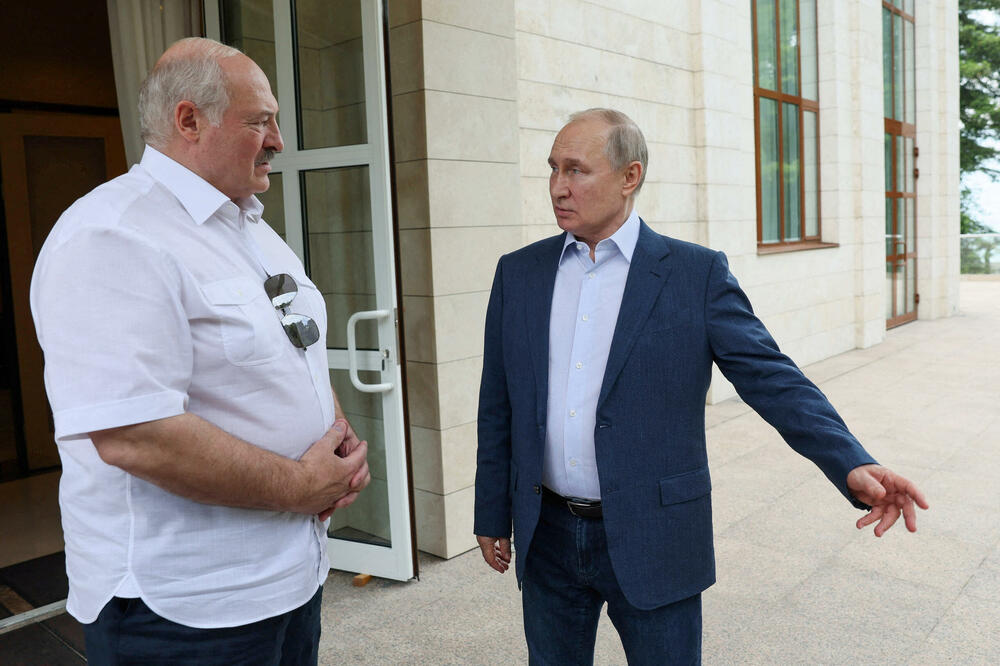 Lukašenko i Putin u Sočiju 9. juna, Foto: Rojters