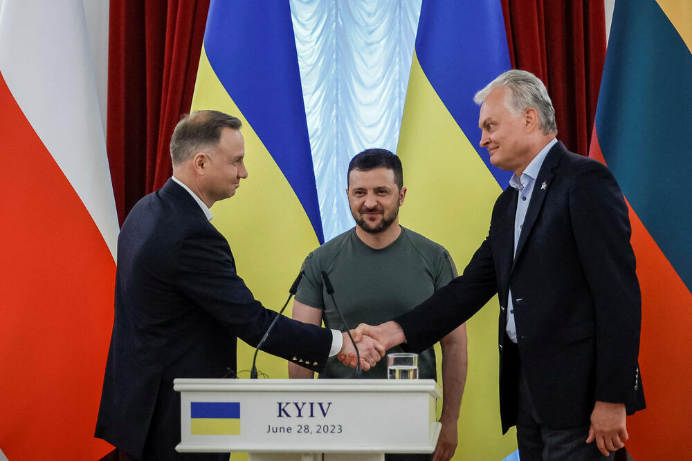Duda i Nauseda su se juče sastali da predsjednikom Ukrajine u Kijevu