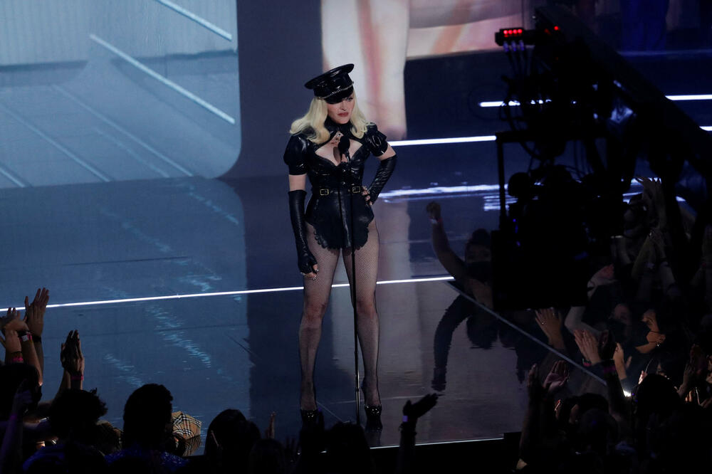 Madona tokom nastupa na dodjeli MTV nagrada 2021. godine, Foto: Reuters
