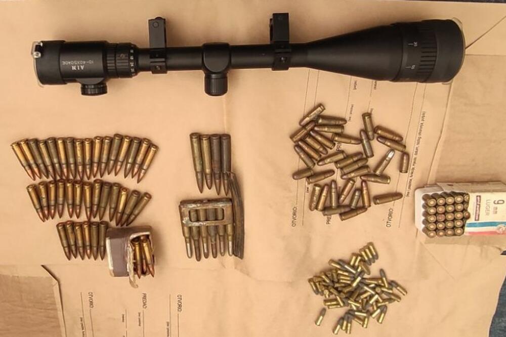 Municija pronađena u Gusinju, Foto: Uprava policije