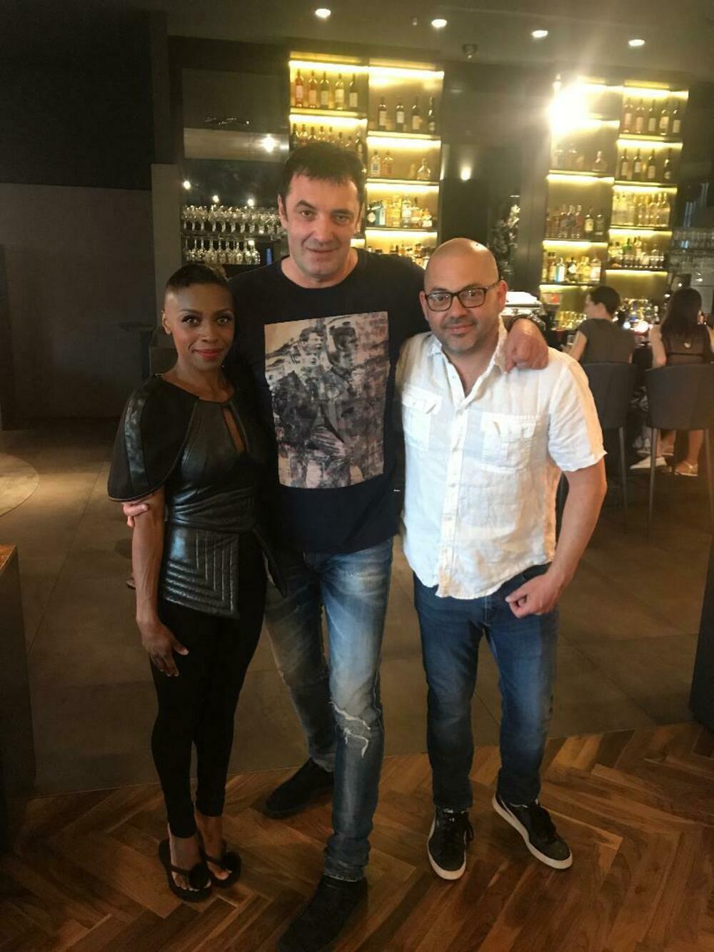 Bulajić sa članovima benda Morcheeba