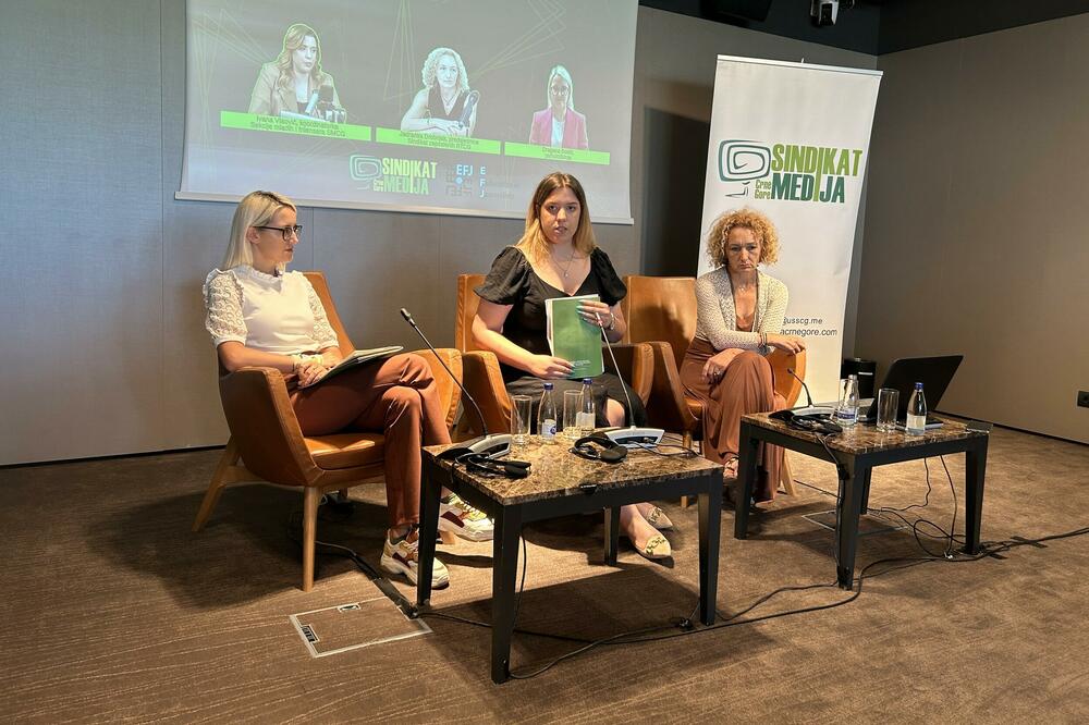 Sa konferencije, Foto: Sindikat medija Crne Gore
