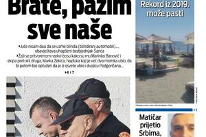 Naslovna strana "Vijesti" za 2. jul 2023.