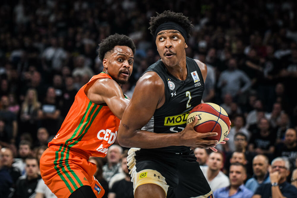 Zek Ledej na utakmici sa Cedevita Olimpijom prethodne sezone, Foto: KK Partizan/Dragana Stjepanović