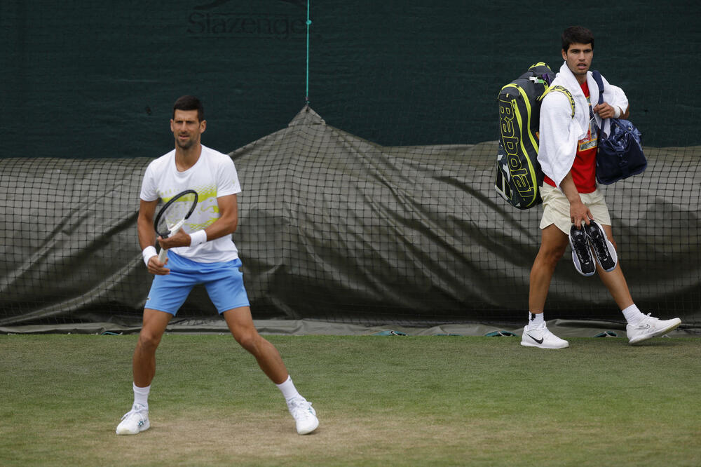 Novak Đoković i Karlos Alkaras, Foto: Reuters