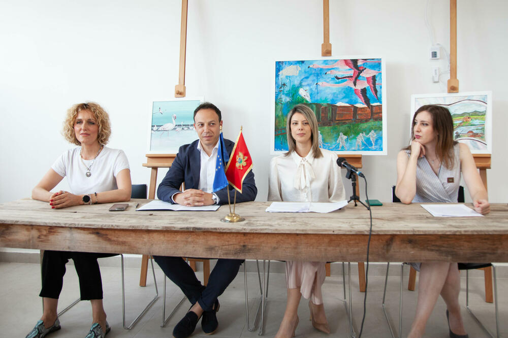 Konferencijia povodom obilježavanja četiri godine funkcionisanja Parka prirode Ulcinjska solana., Foto: Agencija CG News