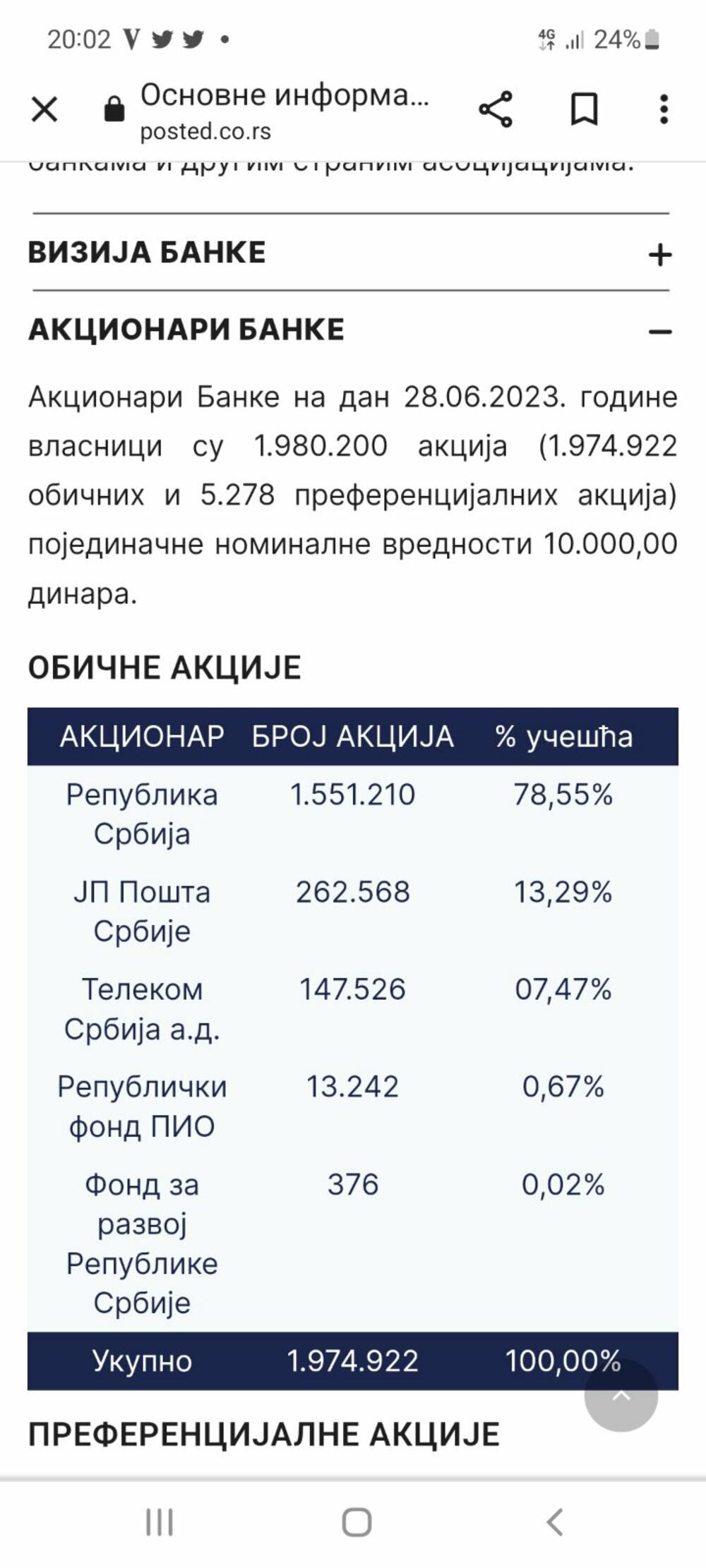 Banka Poštanska štedionica
