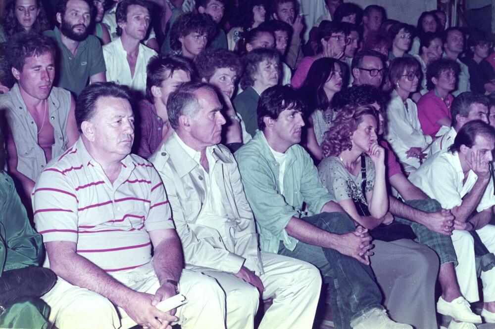 Festival 1988: S. Marović, V. Đuranović i V. R. Đuranović, Foto: Arhiva Opštine Budva