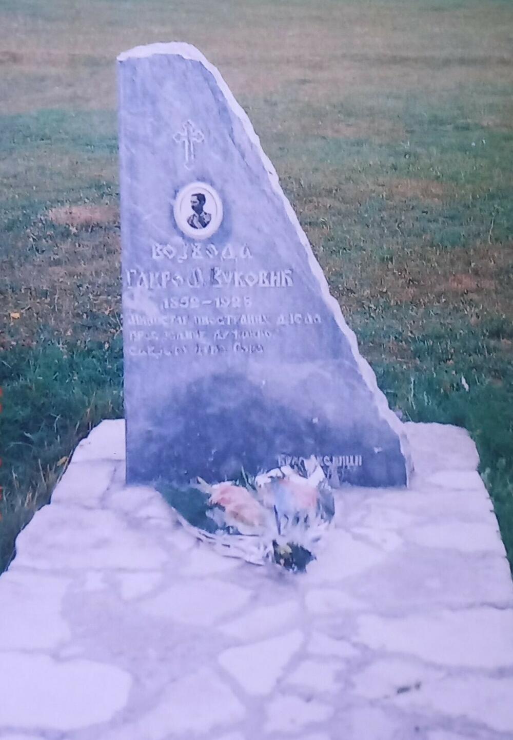 Grob Gavra Vukovića kod manastira Đurđevi Stupovi - Foto: Slobodan Vuković