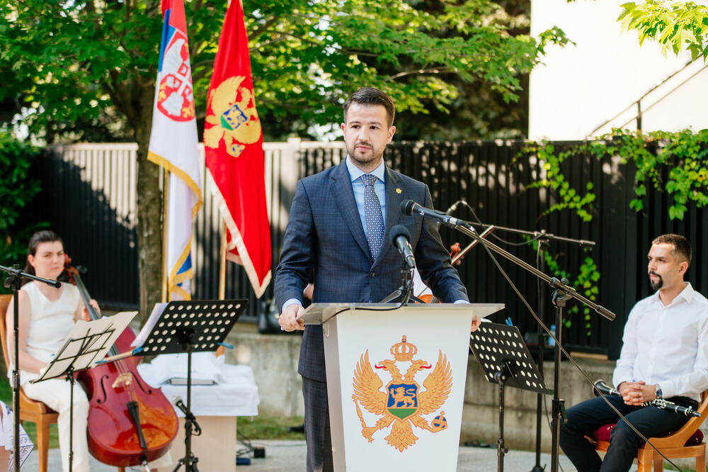 Milatović na prijemu u Crnogorskoj kući, Foto: Služba za informisanje predsjednika Crne Gore