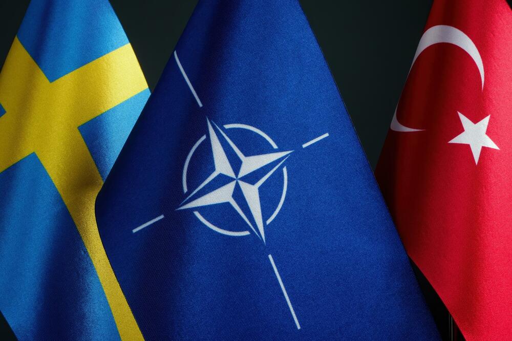 Zastave Švedeke, NATO i Turske (Ilustracija), Foto: Shutterstock