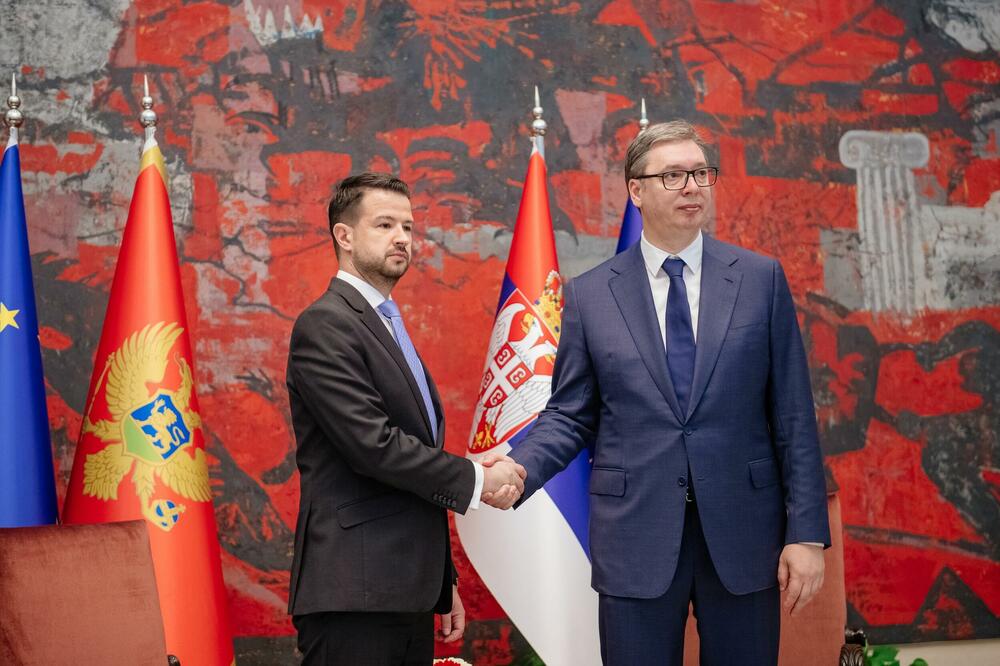 Milatović i Vučić, Foto: Služba za informisanje Predsjednika Crne Gore
