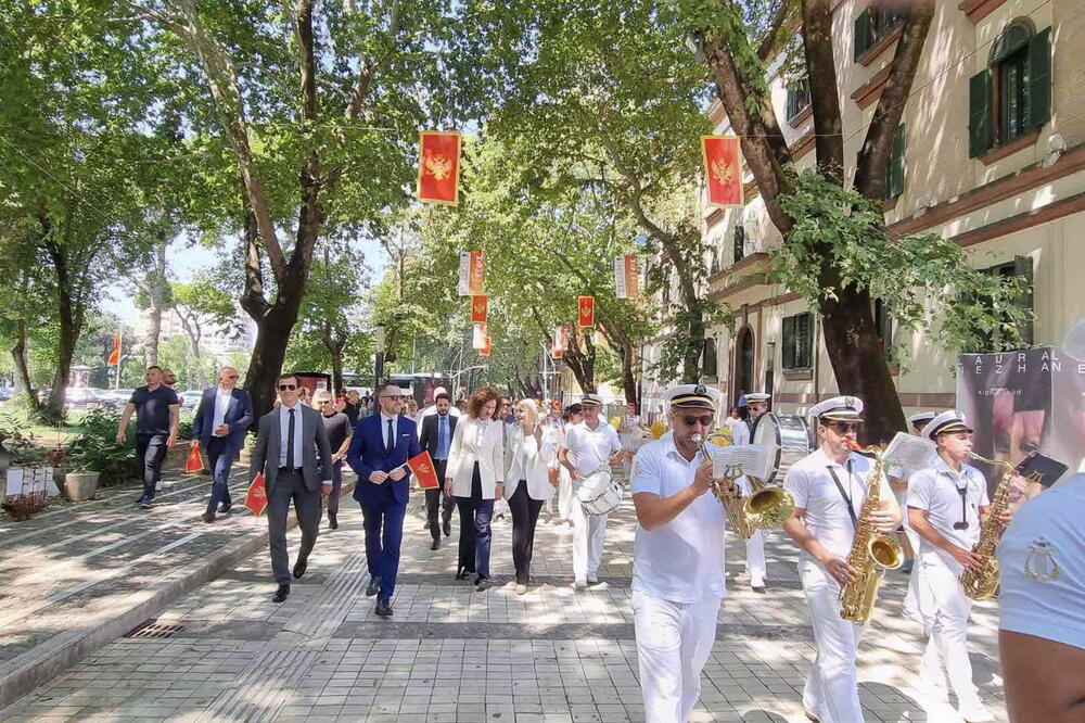 Detalj sa manifestacije u Tirani, Foto: Ministarstvo vanjskih poslova