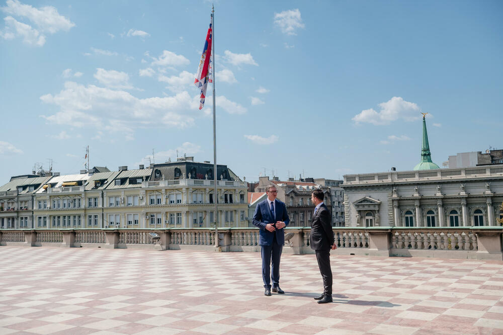 <p>Milatović je u zvaničnoj posjeti Srbiji</p>