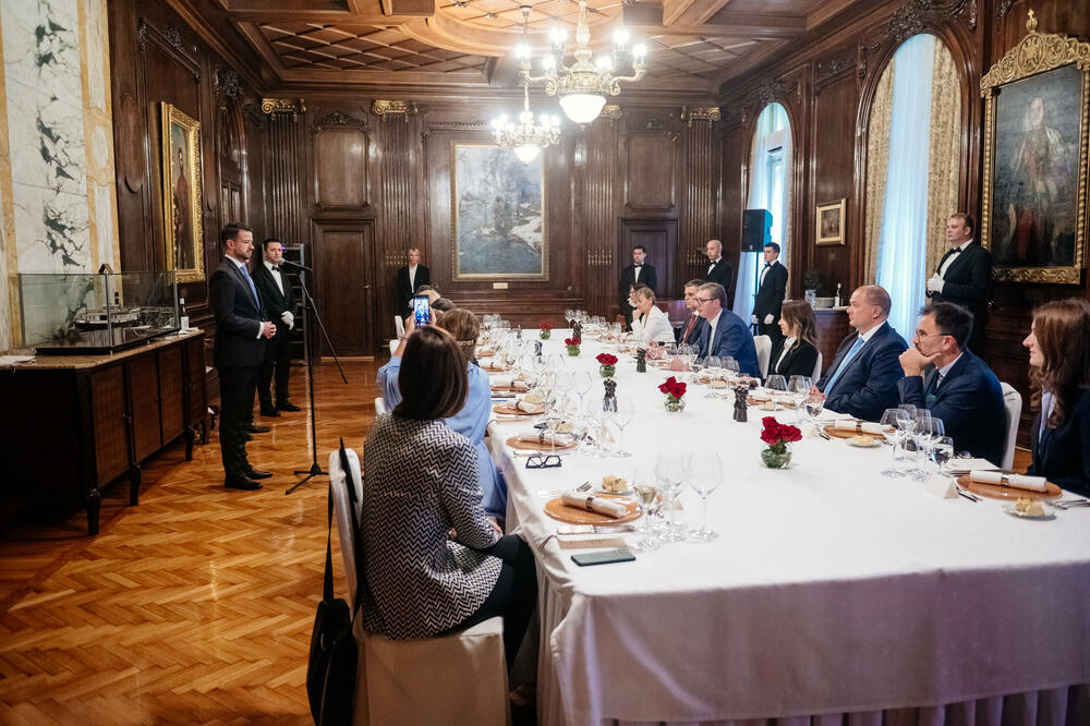 <p>Milatović je u zvaničnoj posjeti Srbiji</p>