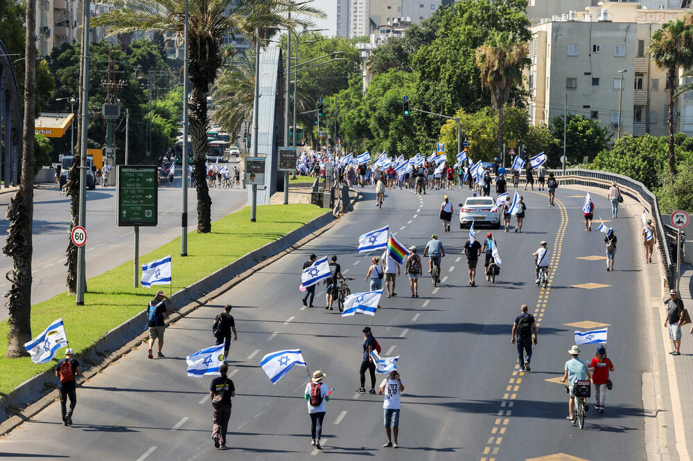 Protesti na ulicama Tel Aviva, Foto: Reuters
