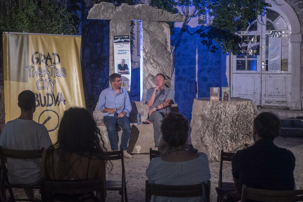 Mića Vujičić i Jurica Pavičić, Foto: Grad teatar Budva