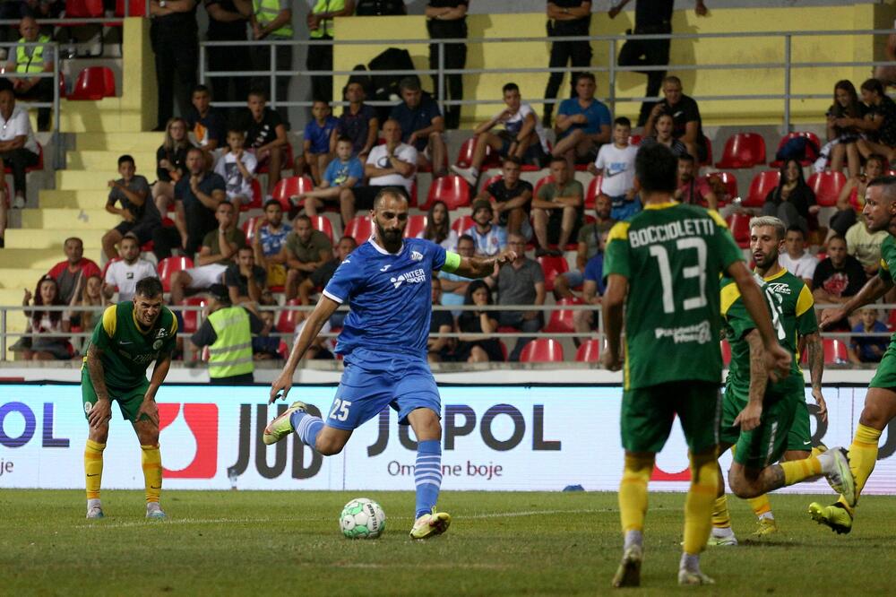 Božo Marković je "pogurao" Sutjesku do 2. runde kvalifikacija, Foto: Facebook/FK Sutjeska Nikšić