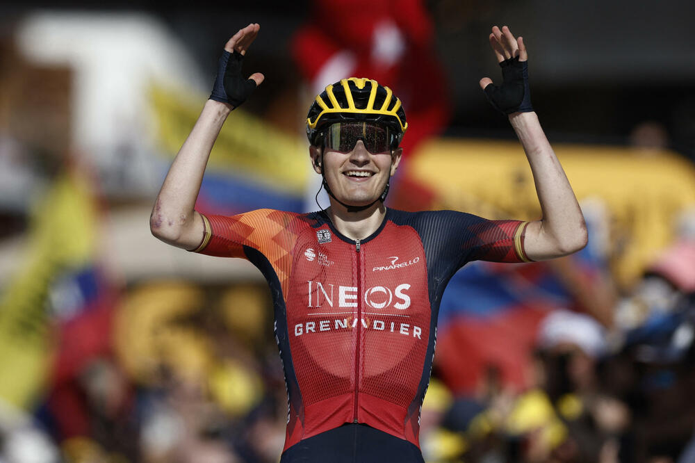 Karlos Rodriges bio pet sekundi brži do Pogačara, Foto: REUTERS