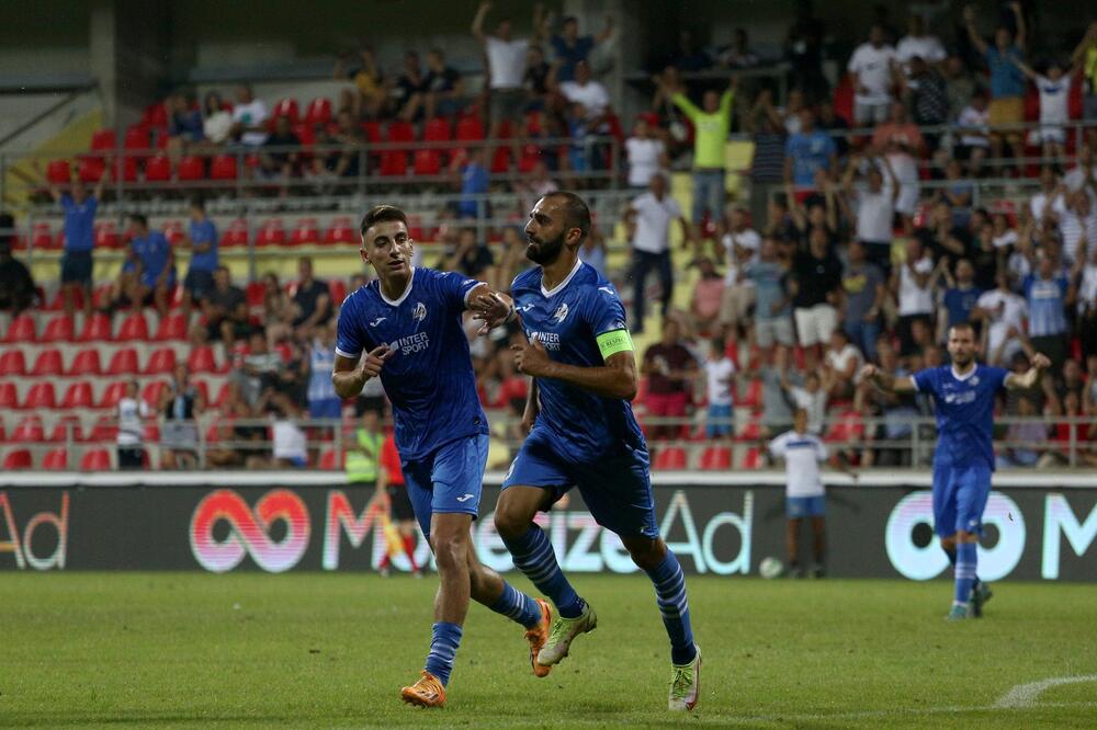 Marković proslavlja gol protiv Kosmosa, Foto: FK Sutjeska/Filip Filipović