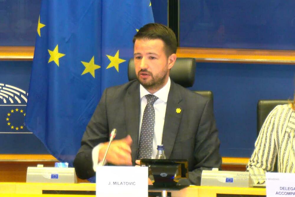 Milatović, Foto: Screenshot/europarl.europa.eu