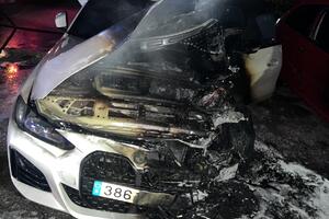Požar na vozilu u Nikšiću, oštećen još jedan automobil