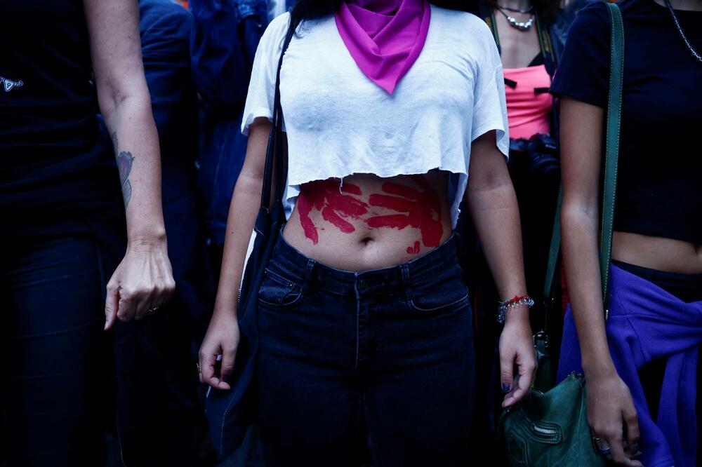 Sa feminističkih protesta u Rimu u septembru prošle godine, Foto: Rojters