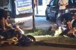 Budva: Motociklista divljao gradom pa oborio policajca na kolovozu