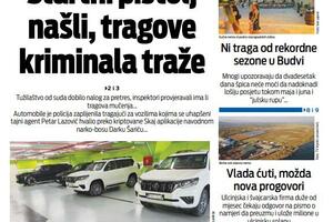 Naslovna strana "Vijesti" za 23. jul 2023.