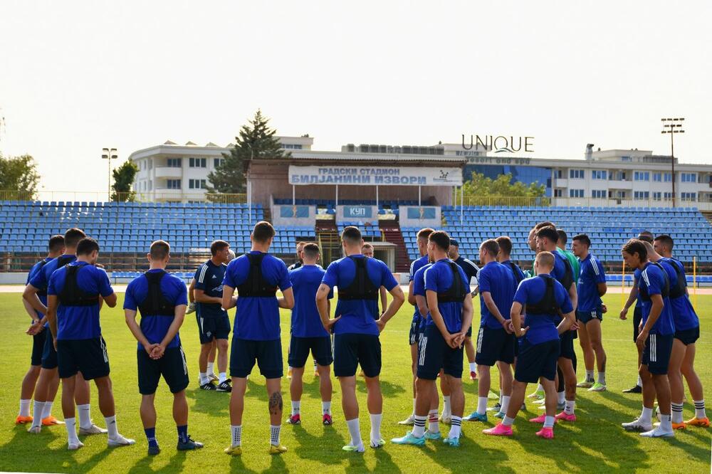 Fudbaleri Budućnosti na treningu pred sjutrašnju utakmicu, Foto: FK Budućnost