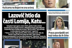 Naslovna strana "Vijesti" za 26. jul 2023.