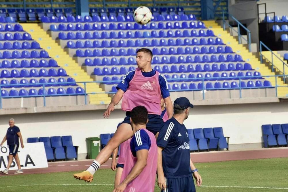 Sa jučerašnjeg treninga Budućnosti na stadionu “Biljanini izvori”, Foto: FK Budućnost